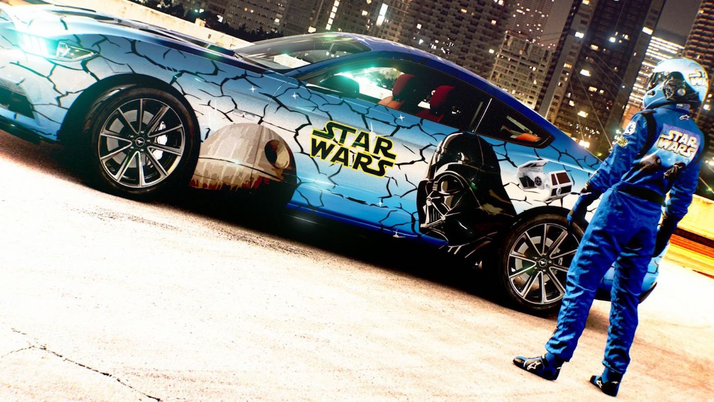 Ford Mustang GT S550 в оклейке Star Wars фото 1 - превью
