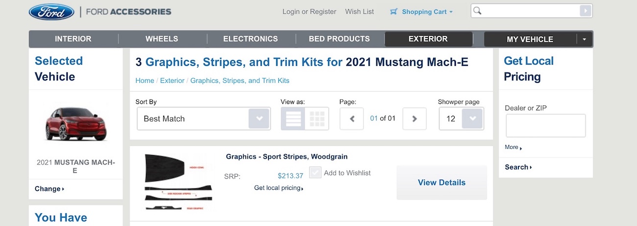 Графический комплект Ford Mustang Mach-E Woodie фото 1 - превью