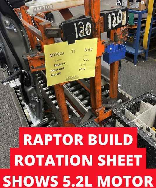 Утечки о Ford F-150 Raptor R 5.2L V8 2022 года фото 2 - превью